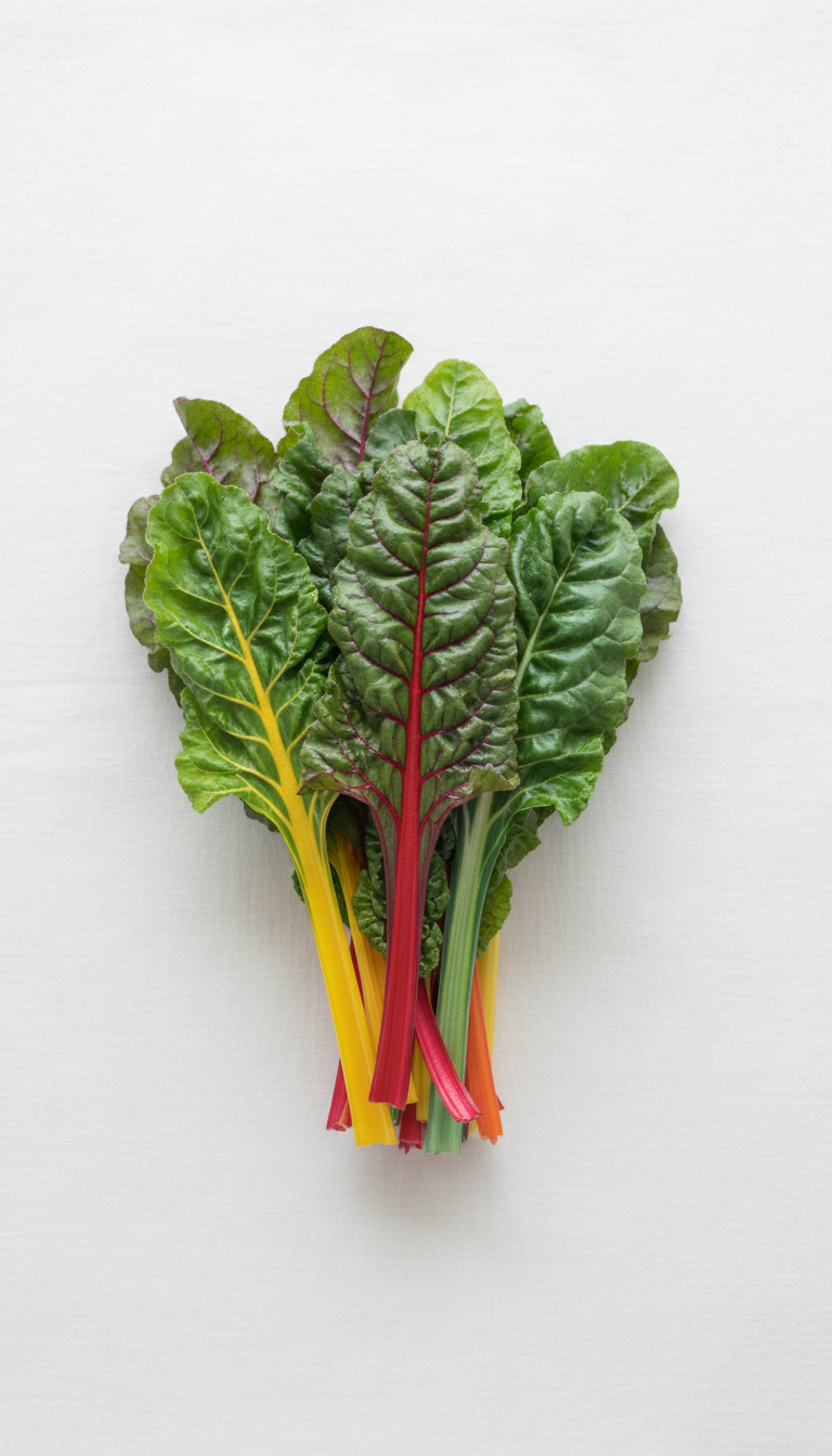 Rainbow Chard Freshly Bunched