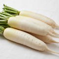 Fresh white radish daikon