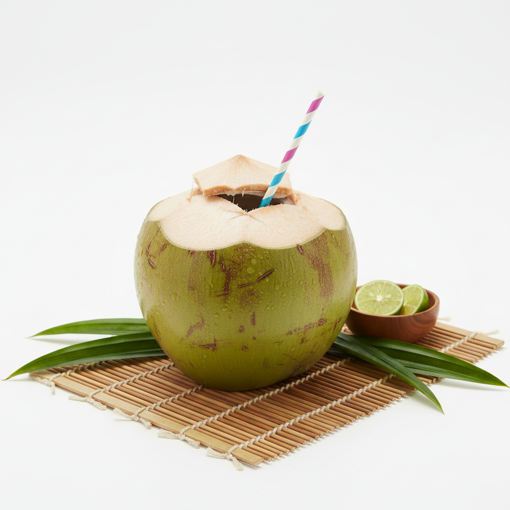 Fresh drinking coconut