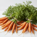 Fresh loose carrots