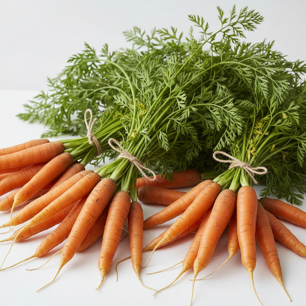 Fresh loose carrots