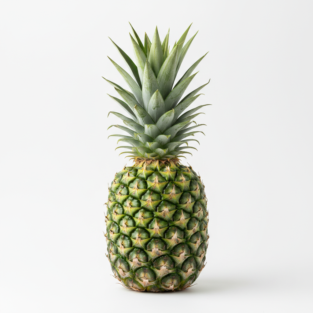 Fresh green pineapple
