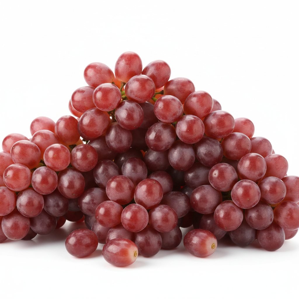 Fresh red seedless grapes