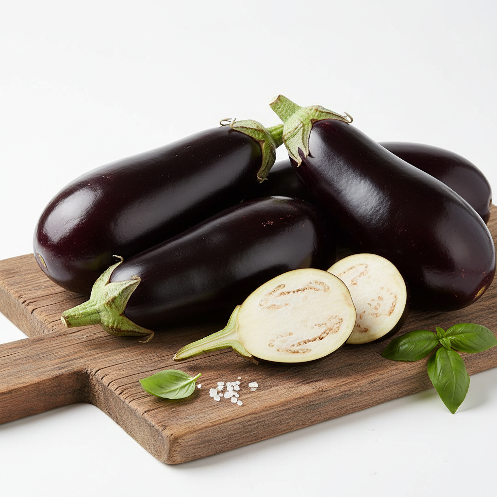 Fresh field eggplant