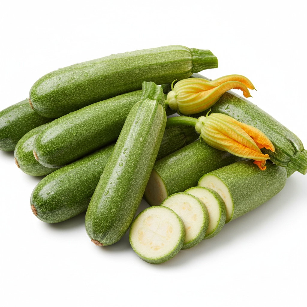 Fresh green zucchini